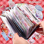 Tmtains 45 Sheets Japanese Manga Style Sticker Book 800+Pcs Heisei Retro - Image 4