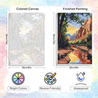 4 Pack Framed Paint by Numbers Kit - Image 3