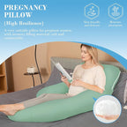 Cute Castle Cooling Cover Pregnancy Pillows, Soft U-Shape Maternity Pillow - Image 4