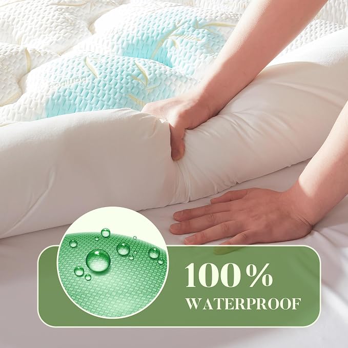 PRIMESOFT Twin Size Mattress Topper, Thick Pillow Top Mattress Pad，Up to 21 - Image 4