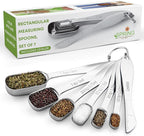 Spring Chef Nesting Stainless Steel Measuring Spoons Set of 7 by SpringChef