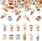 Enamel Food Charms Cute Assorted Food Pendants Sweet Dessert Charms by BoutigemJewelry