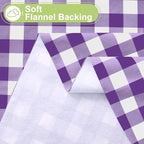 Smiry Rectangle Table Cloth, Waterproof Vinyl Tablecloth - Image 4