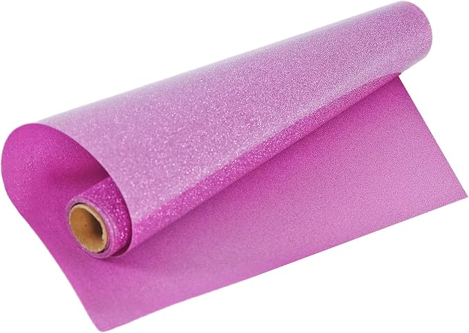 Purple Glitter HTV Heat Transfer Vinyl Rolls 12 Inch by 5 feet Roll Iron on DIY - Image 5