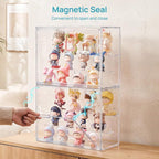 Vtopmart 1 Pack Acrylic Display Case, Stackable Figure Display Case - Image 4