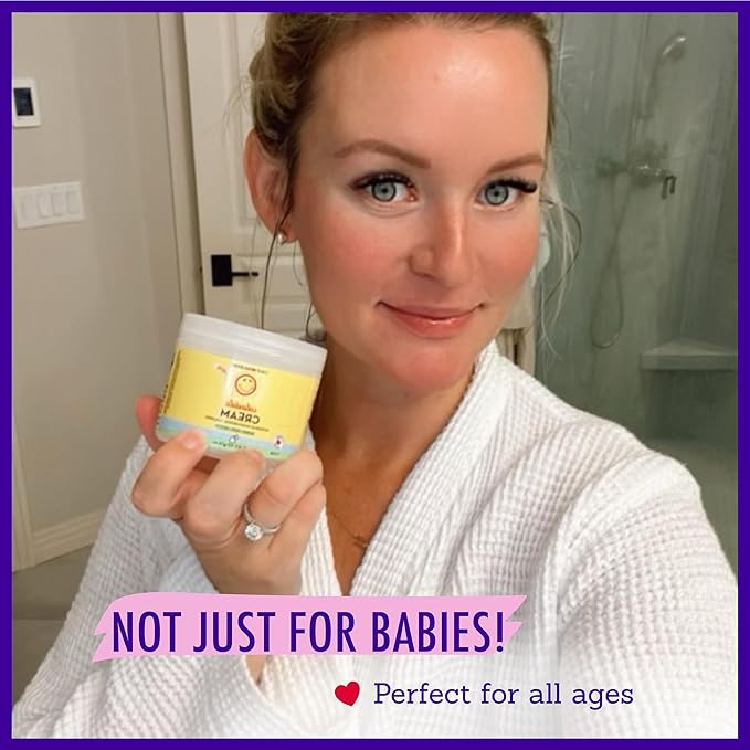 California Baby Calendula Cream | 100% Plant-Based Moisturizer | Lavender Baby Lotion | Face Moisturizer For Dry Skin | Hypoallergenic | 2.9 oz / 82g