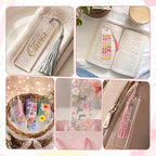 90Pcs Acrylic Bookmark Blanks Kit-30 Set Clear Acrylic Bookmarks 6" x 1.6" - Image 7