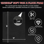 4 Pack Pick and Pluck Foam Sheets 16x12x0.5 Inch, Pre-Cut Grid Foam - Image 3