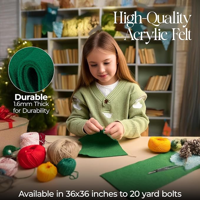FabricLA Craft Felt Fabric Rolls - Image 2