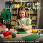 FabricLA Craft Felt Fabric Rolls - Image 2