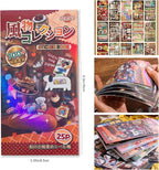 Girl's Japanese Retro Sticker Book, 700+ Kawaii Old Showa Style Embroidered - Image 2