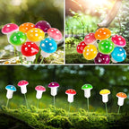 MIDELONG Mini Mushrooms Tiny Figurines Miniatures Colorful Mushrooms Garden - Image 3