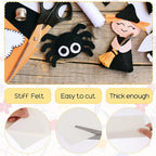 15Pcs White Stiff Felt Fabric Sheets, - Image 4