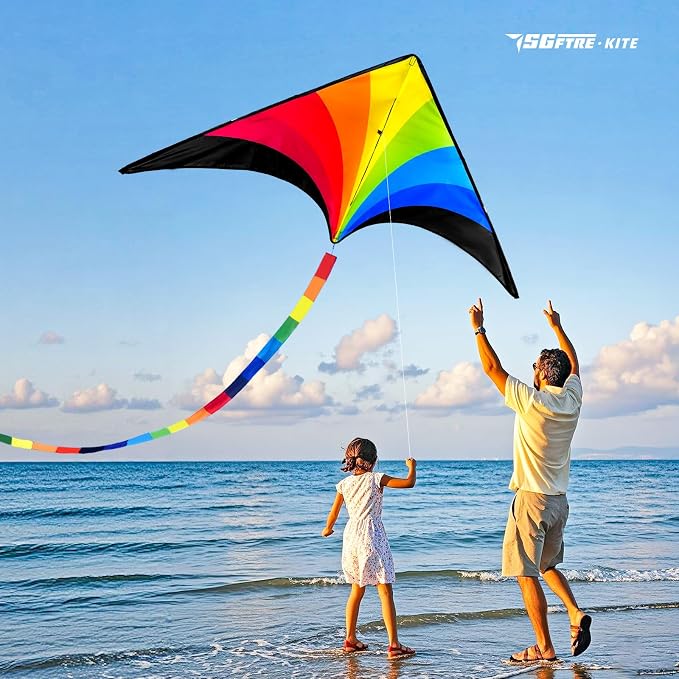 SGftre Complete Kite with Handle, Line & Accessories, Family Outdoor Activities - Image 4