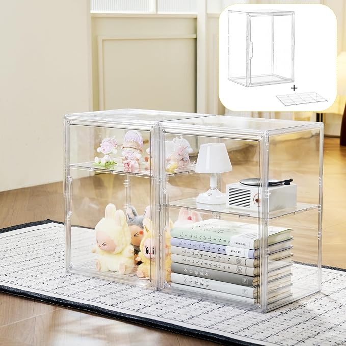LXLXXL 2 Tier Stackable Acrylic Display Case - Image 2