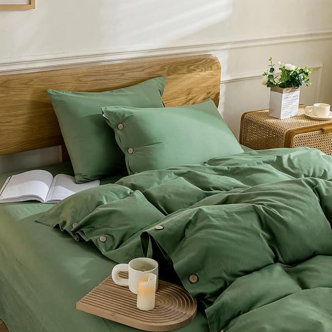 JELLYMONI Cotton Duvet Cover Cal King Size - Image 2