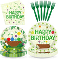 96 Pcs Plant Gaming Birthday Party Decoration Cartoon Wildflowers Plates and by Greencian