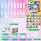 Tie Dye Kit, 24 Colours Fabric Tyedyedye Kit | Non-Toxic, - Image 3