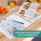 Colorful Cheetah Round Ring Binders 1.5 Inch Leopard Purple 3 Ring Clipboard - Image 6