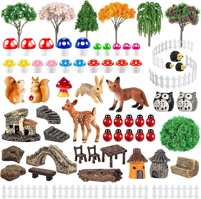 68PCS Mini Fairy Village Garden Accessories/Miniature Fairy House Garden by Unknown