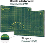 Headley Tools 18"x12" Thickened Self Healing Cutting Mat, A3 Rotary Cutting - Image 3