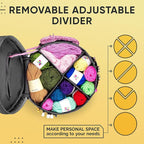 CRAFTISS Crochet Bag Organizer, Yarn Storage Bag - Image 3