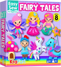 KRAFUN Fairy Tales Sewing Kit for Kids Ages 5-10 | 8 Projects | Sew 8 felt by FunCreativeArtsCraftKits