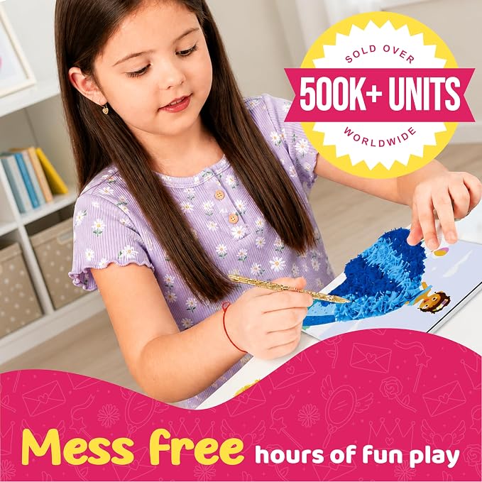 jackinthebox Poke Poke Art – Princess Theme, Mess-Free Fabric Art and Craft - Image 4