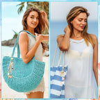 Cunno 776 Pcs Beach Seashell Bag Charm Making Kit, Ocean Coastal DIY Keychain - Image 5