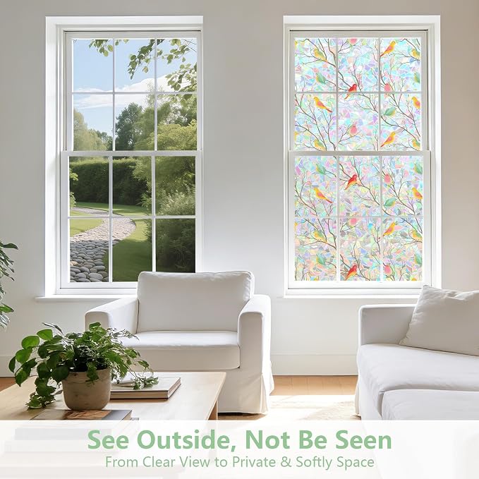 Kromapolis Window Privacy Film, Stained Glass Sticker Window Clings, Decorative - Image 4