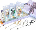 42/84/126 Pcs Beadable Keychain Bars Bulk Blank DIY Beaded Keychain Making - Image 7