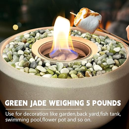 10 lb Jade Pebbles for Indoor Plants, 1/2 Inch Polished Decorative Pebbles for - Image 7