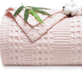 PHF Cooling Waffle Blanket Queen Size, Lightweight 60% Rayon from Bamboo & 40% by PHF