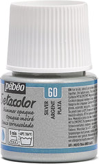 PEBEO 295-060 Setacolor Opaque Fabric Paint 45-Milliliter Bottle, Shimmer Silver - Image 9