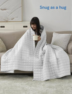 YnM Weighted Blanket, Cooling Bamboo Viscose, Smallest Compartments - Image 4