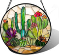 DASTOLL Stained Glass Window Hanging, and Mom 11.8x11.8 in by DASTOLL
