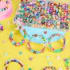 Gionlion 500 Pcs Polymer Clay Beads Bracelet Making Kit，24 Style Animal Fruit - Image 2
