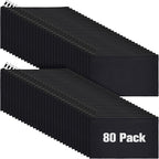 Reginary 80 Pack Canvas Zipper Makeup Bags Bulk Pencil Pouches Blank DIY Craft by Reginary