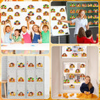 gisgfim 80Pcs Fall Decorations Bulletin Board Thanksgiving Turkey Paper - Image 6
