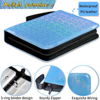 Sparkly Trading Card Binder 9-Pocket Zippered - Image 3