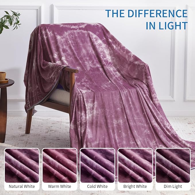 Guohaoi Cooling Blanket for Hot Sleepers and Night Sweats, Decortive Tie Dye - Image 6