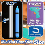 Clear Mini Hot Glue Sticks, 200 Pack | Fits Mini Hot Glue Guns, Quick Drying - Image 2