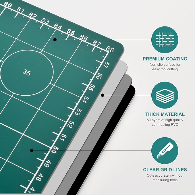 Prime Vinyl Cutting Mat, 5-Ply Heavy Cut Board, Rotary Cutting Mat - Image 4