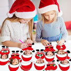 60pcs Christmas Theme Cutouts Santa Claus Bulletin Board Decorations Xmas Santa - Image 6