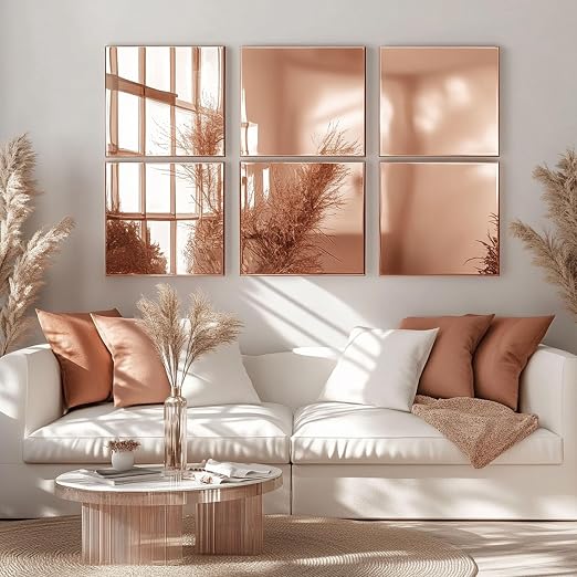 Rose Gold Mirror Acrylic Sheets – 2 Pack, 12x12Inches, 1/8 Inch Thick, - Image 7