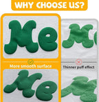 VinylRus Puff Heat Transfer Vinyl-12” x 5ft Green Heavy Duty Puff Iron on Vinyl - Image 5