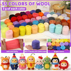 LOKUNN Needle Felting Kit, 55 Colors Felting Wool Kit - Image 3