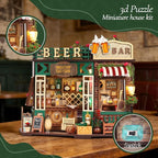 Book Nook, Beer Shop DIY Miniature House Kit - Image 4