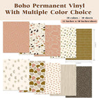 Tintnut Boho Geometry Permanent Vinyl 10 Sheets 12x10in Adhesive Vinyl | Line - Image 2