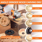 14PCS Angle Grinder Wood Carving Disc Set - Image 3